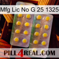 Mfg Lic No G 25 1325 new10